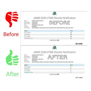 Legit JAMB upgrade website, 2024 editing and upgrade jamb results, Jamb 2024 score upgrade